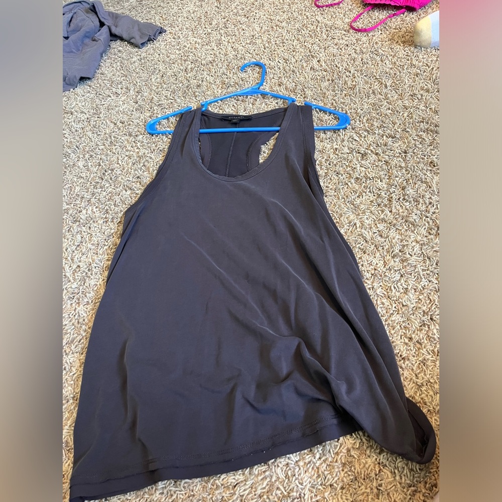 All Saints black flowy tank